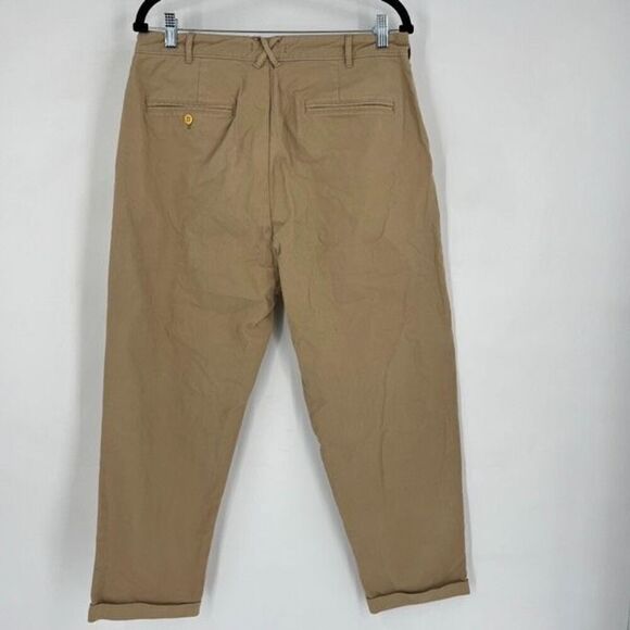 Alex Mill Standard Signature Pleated Pant Chino Tan Ankle pants Size 32 unisex - Picture 3 of 12